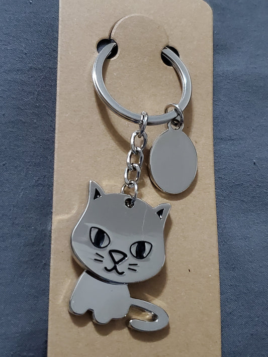 Keychain Cat Swinging