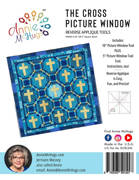 Cross Picture Window Reverse Applique Tool